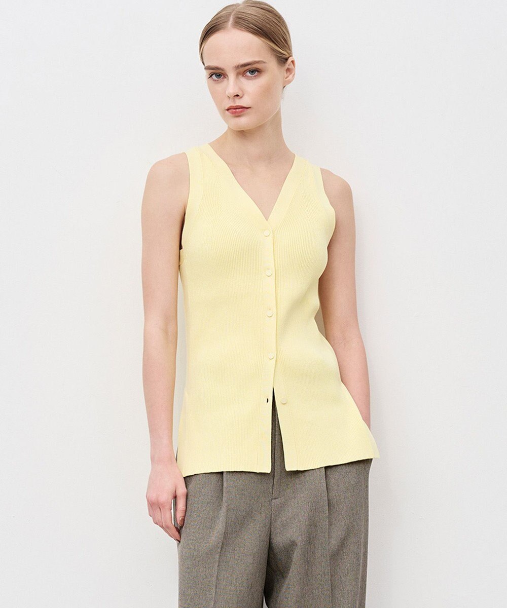 uncrave リブニット 2WAYタンクトップ 