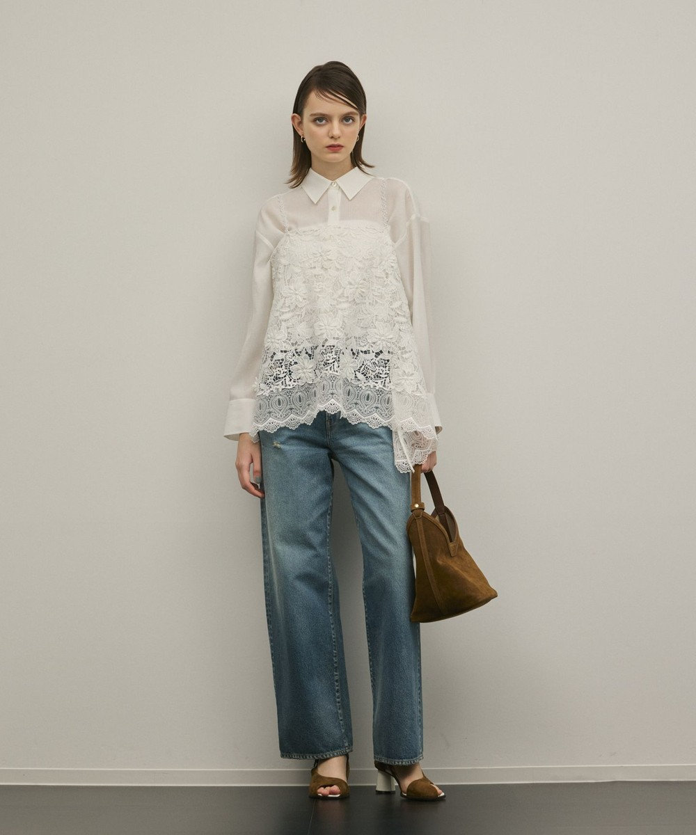 GRACE CONTINENTAL フラワーレースキャミソール 