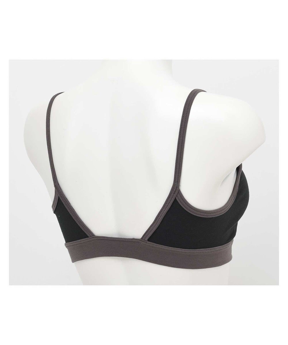 une nana cool 綿ベア天竺 カラーブロッキング ノンワイヤーブラジャー 