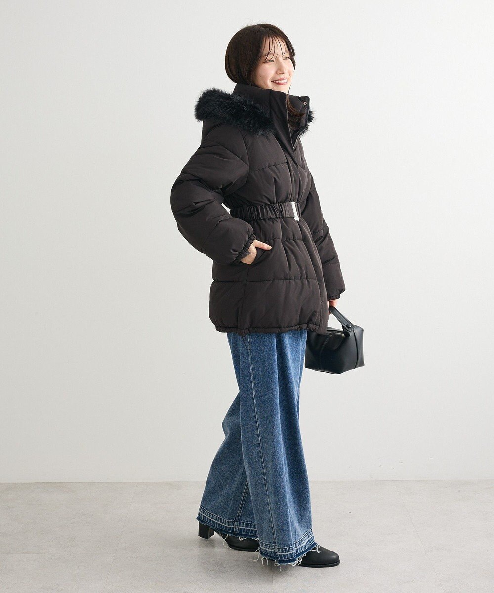 Green Parks ・ｓｗｉｎｇ　ｂｙ　ファイバーダウンベルト付コート 