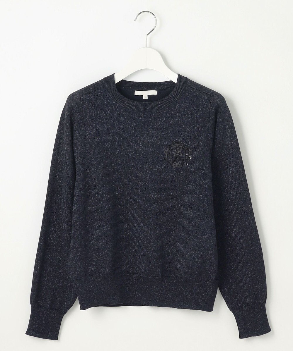 自由区 L 【カタログ掲載・洗える】エンブレム ニット 