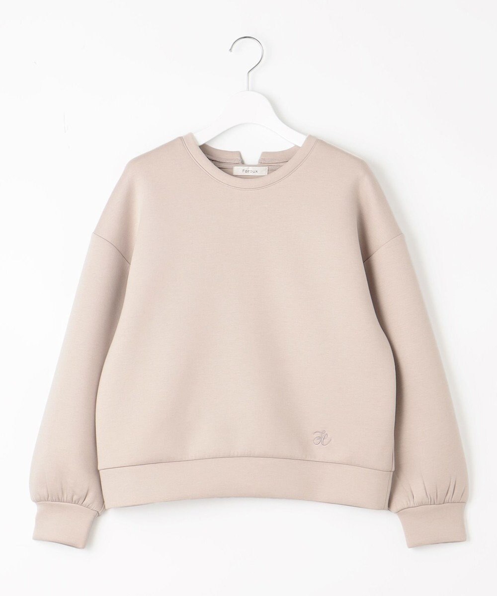 Feroux 【洗える・セットアイテム】バックリボンダンボール セットアップ 