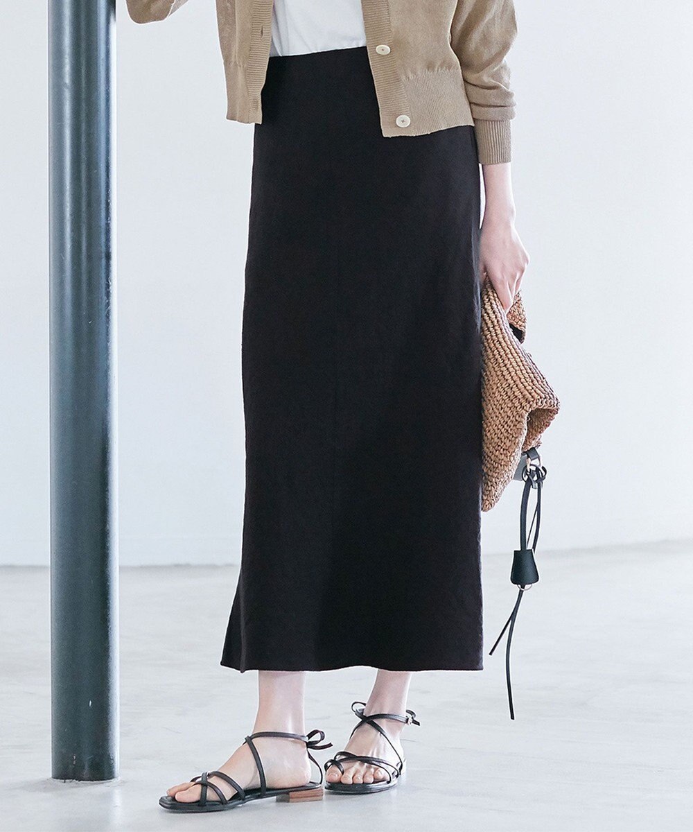 自由区 【XSサイズ～】ブライトリネンオックス スカート 