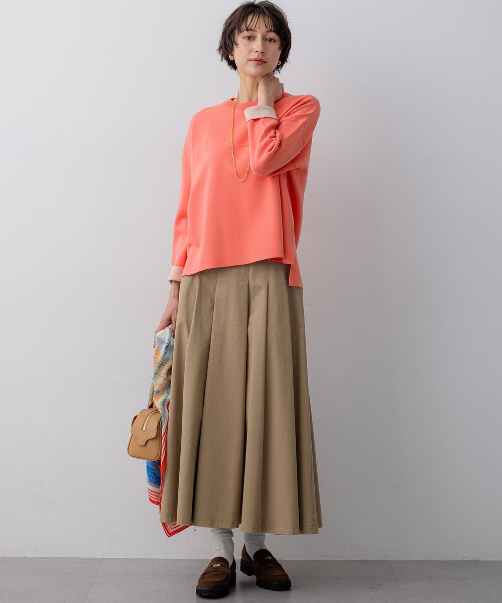 23区 【先行予約】バイカラーダブルフェイス ニット 