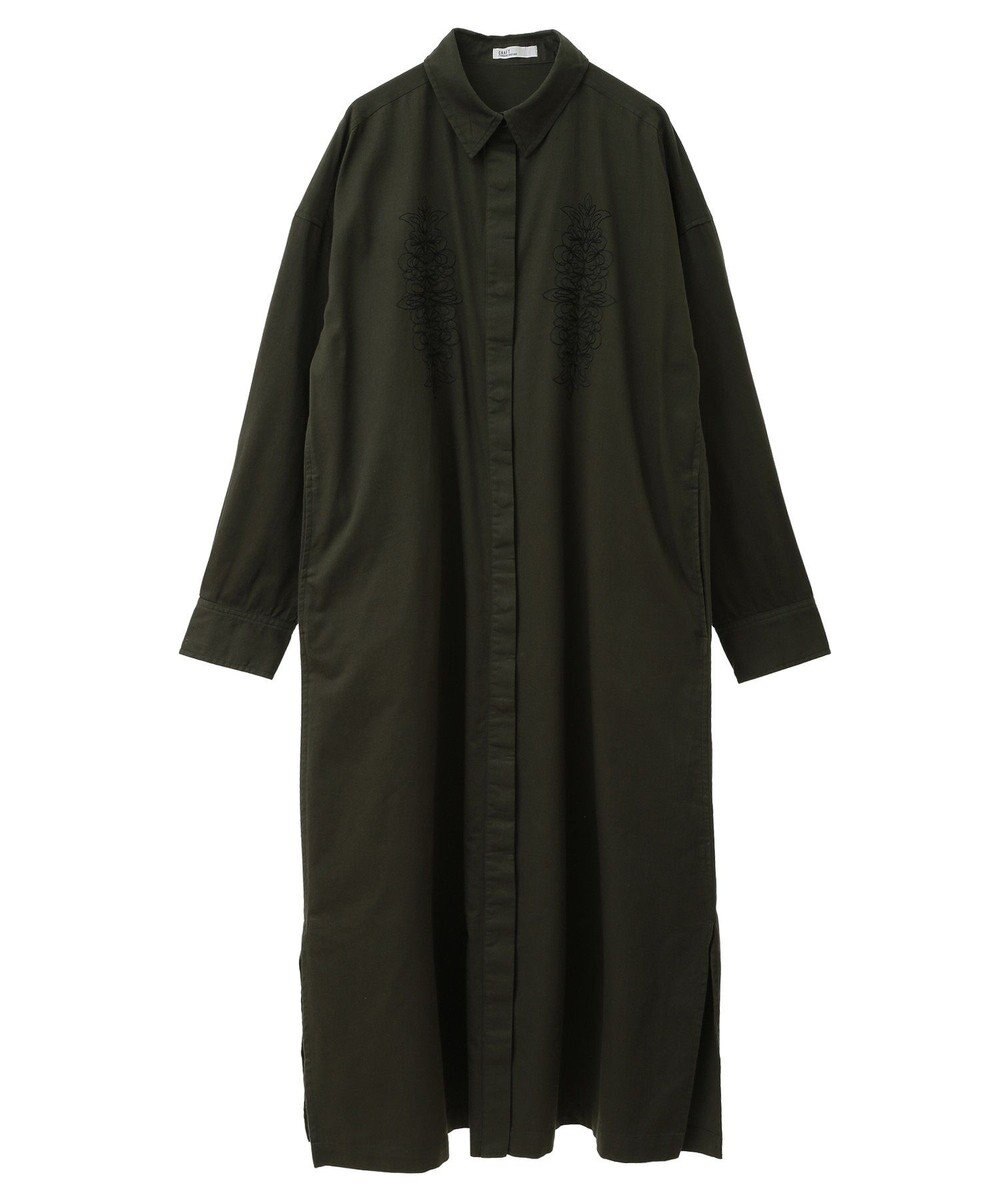 CRAFT STANDARD BOUTIQUE 刺繍入ツイルワンピース 