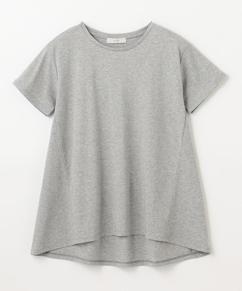 ANY L 【汗ジミ防止加工】シルケットスムースバックギャザーチュニック 