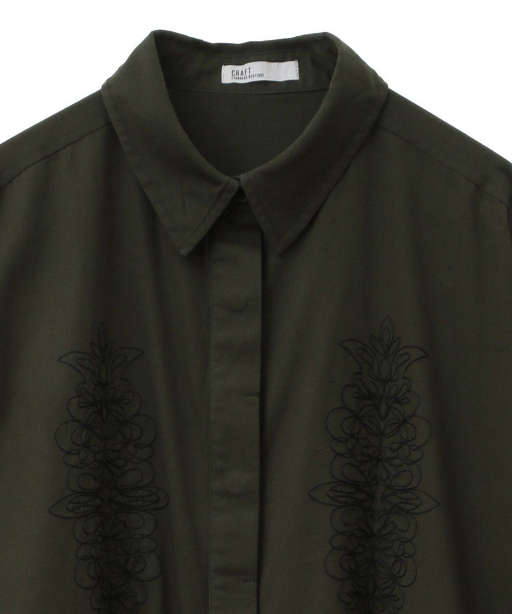 CRAFT STANDARD BOUTIQUE 刺繍入ツイルワンピース 