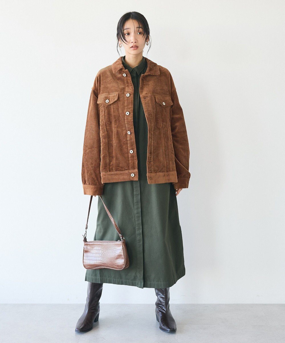 CRAFT STANDARD BOUTIQUE 刺繍入ツイルワンピース 