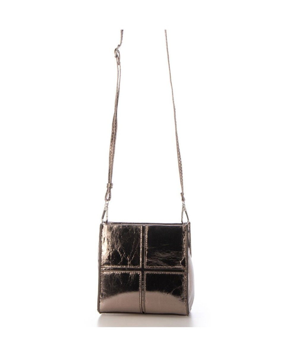 UNBILLION カシュカシュ cachecache / エナメル調ボックスパネルミニショルダー 