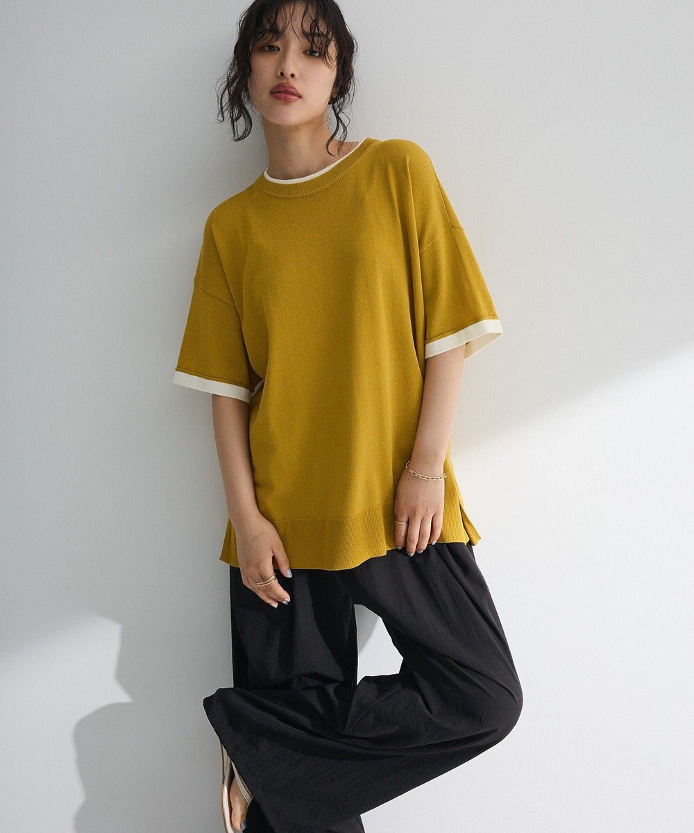 Green Parks 冷やっとすずやかレイヤーニットプルオーバ 