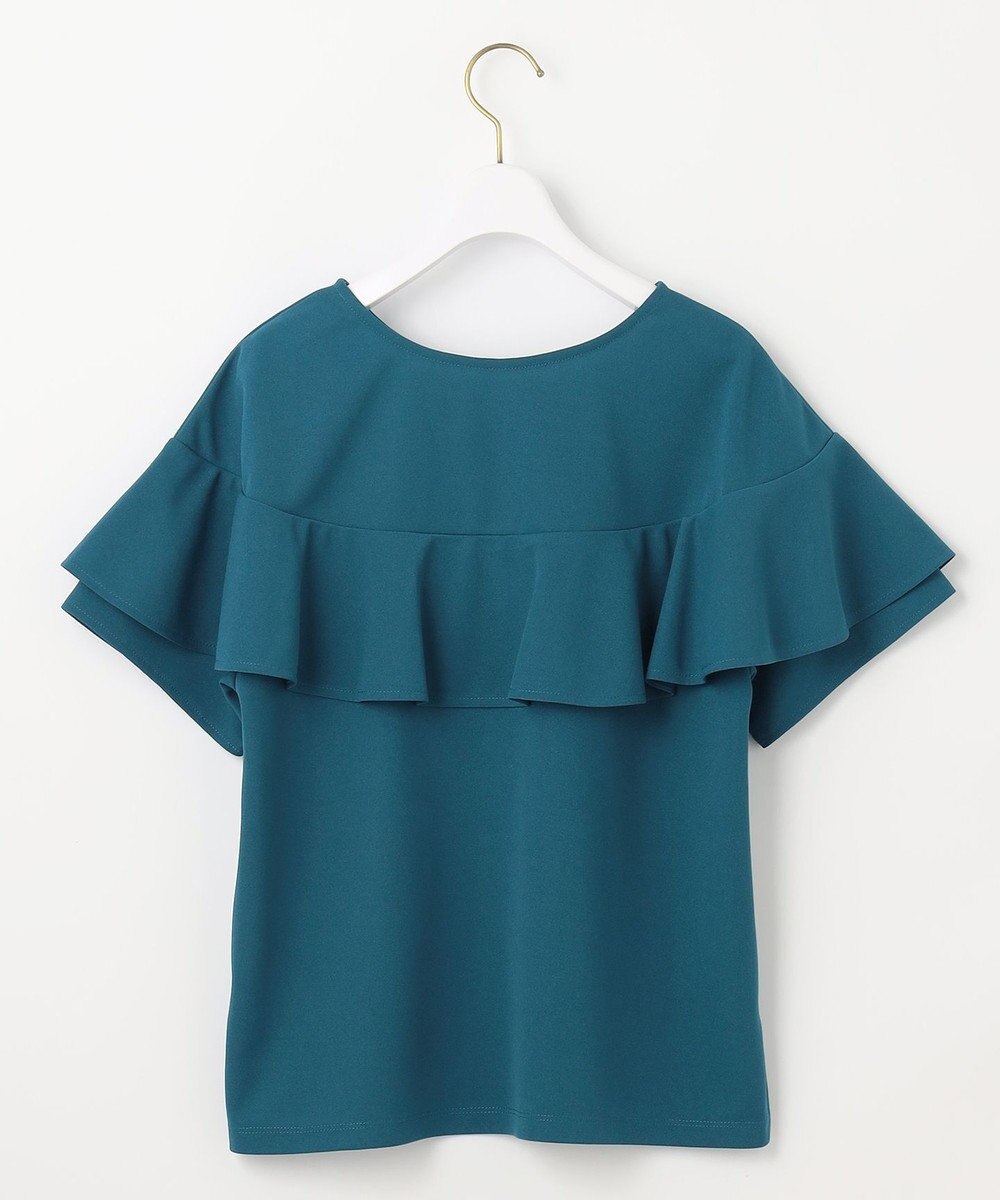 ANY SIS L 【前後着用・UVケア・洗える】2WAYジョーゼットジャージーフリル カットソー 