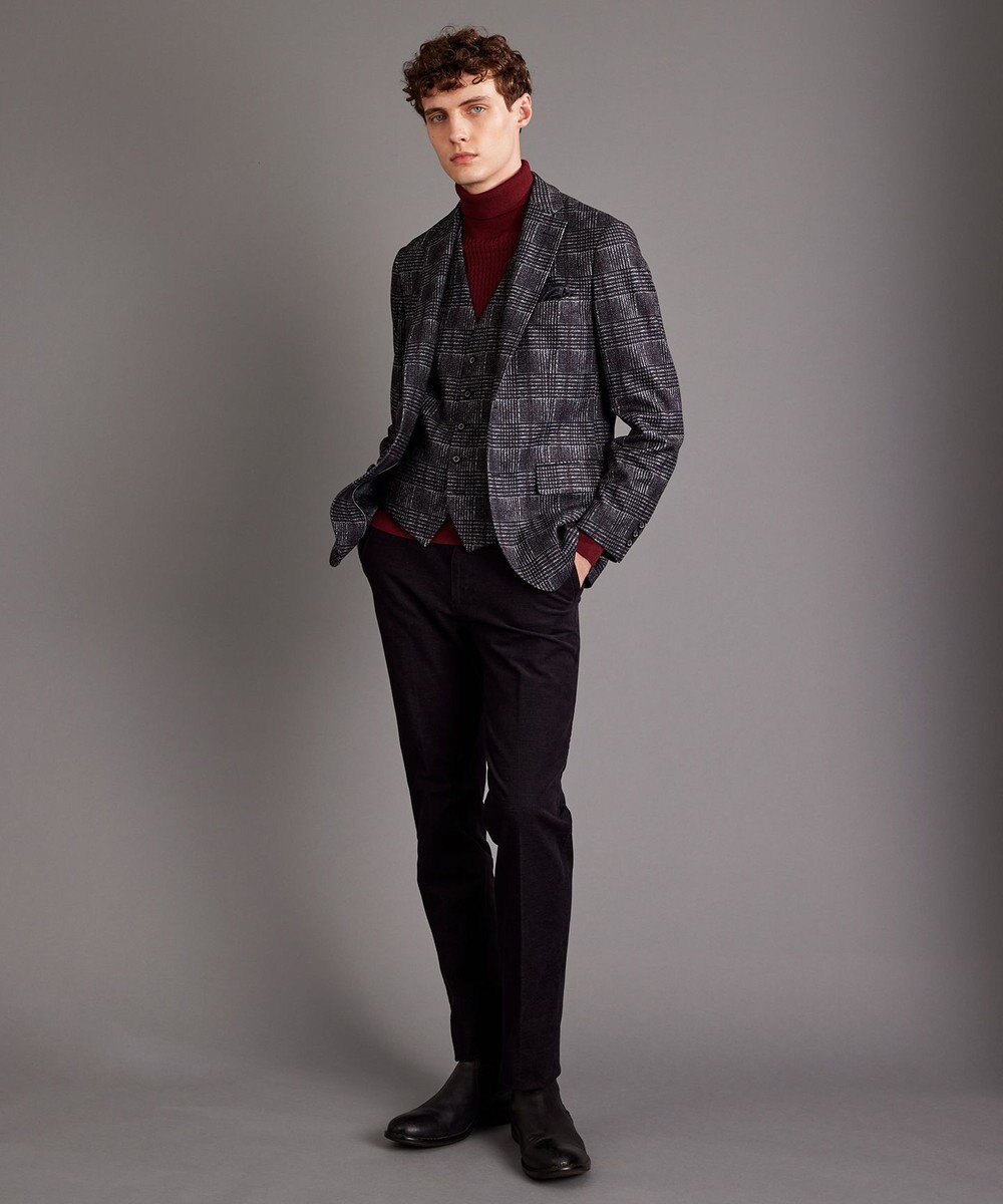 JOSEPH ABBOUD 【ストレッチ】フランネルジャージ ジャケット 