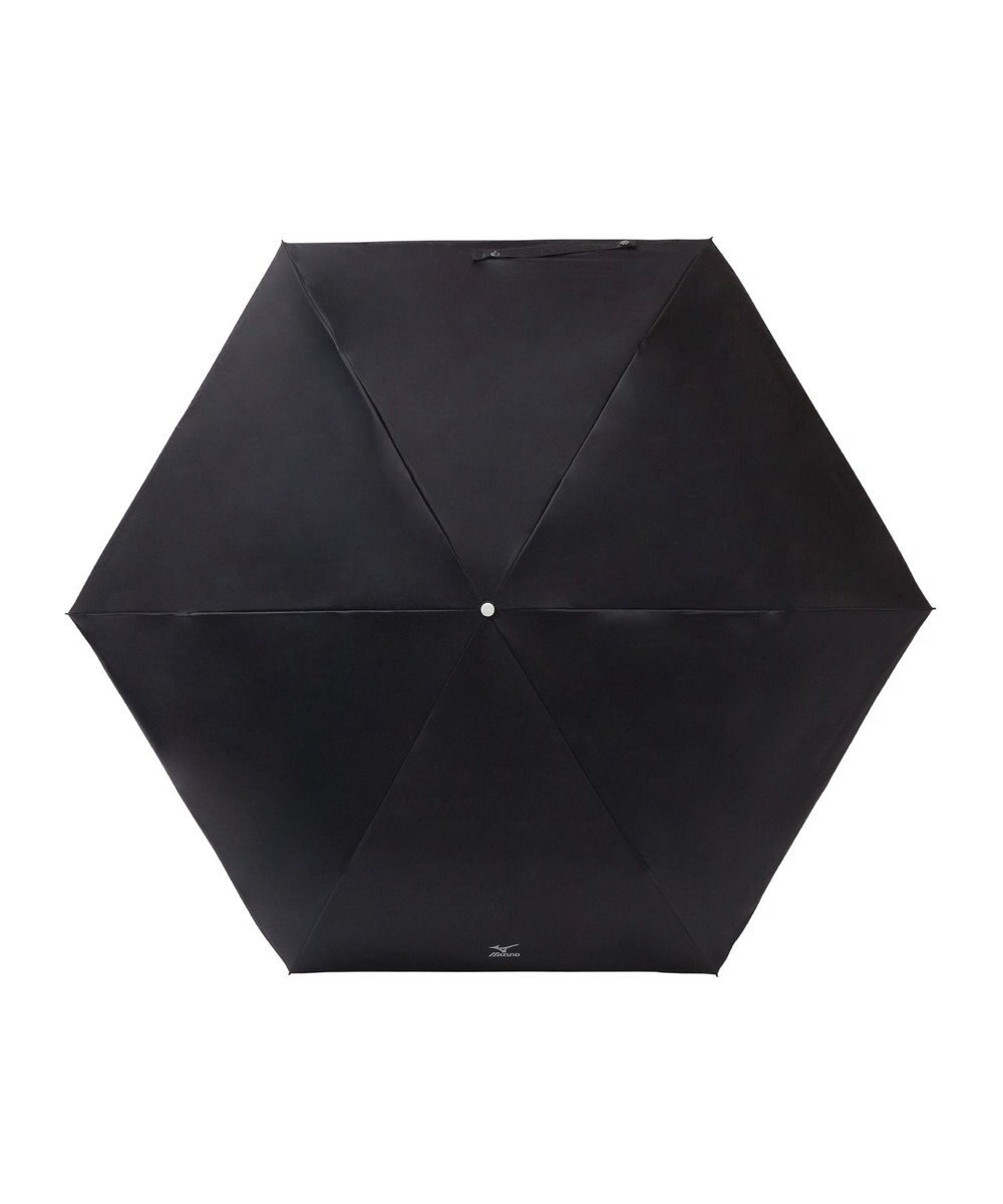 MOONBAT MIZUNO(ミズノ) ワンポイントロゴ 無地 日傘 折りたたみ傘 パラソル 晴雨兼用 軽量 遮熱効果 遮光率100% UV遮蔽100% 