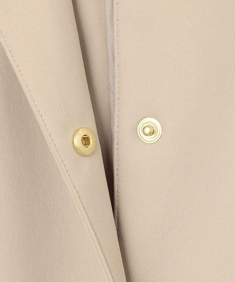 J.PRESS LADIES 【洗える・撥水】ドライツイルストレッチ ノーカラー コート 