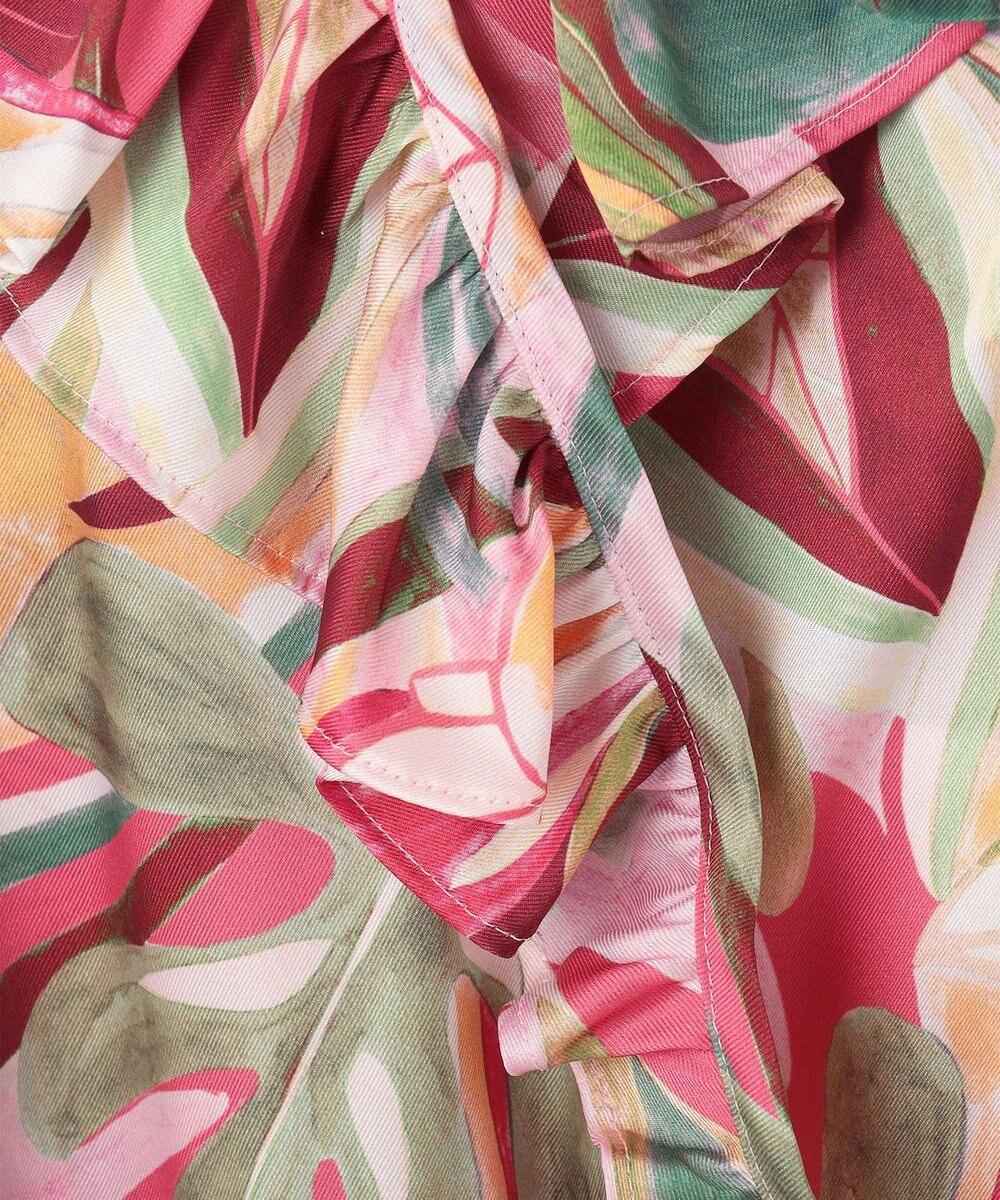 GRACE CONTINENTAL リーフプリントワンピース 