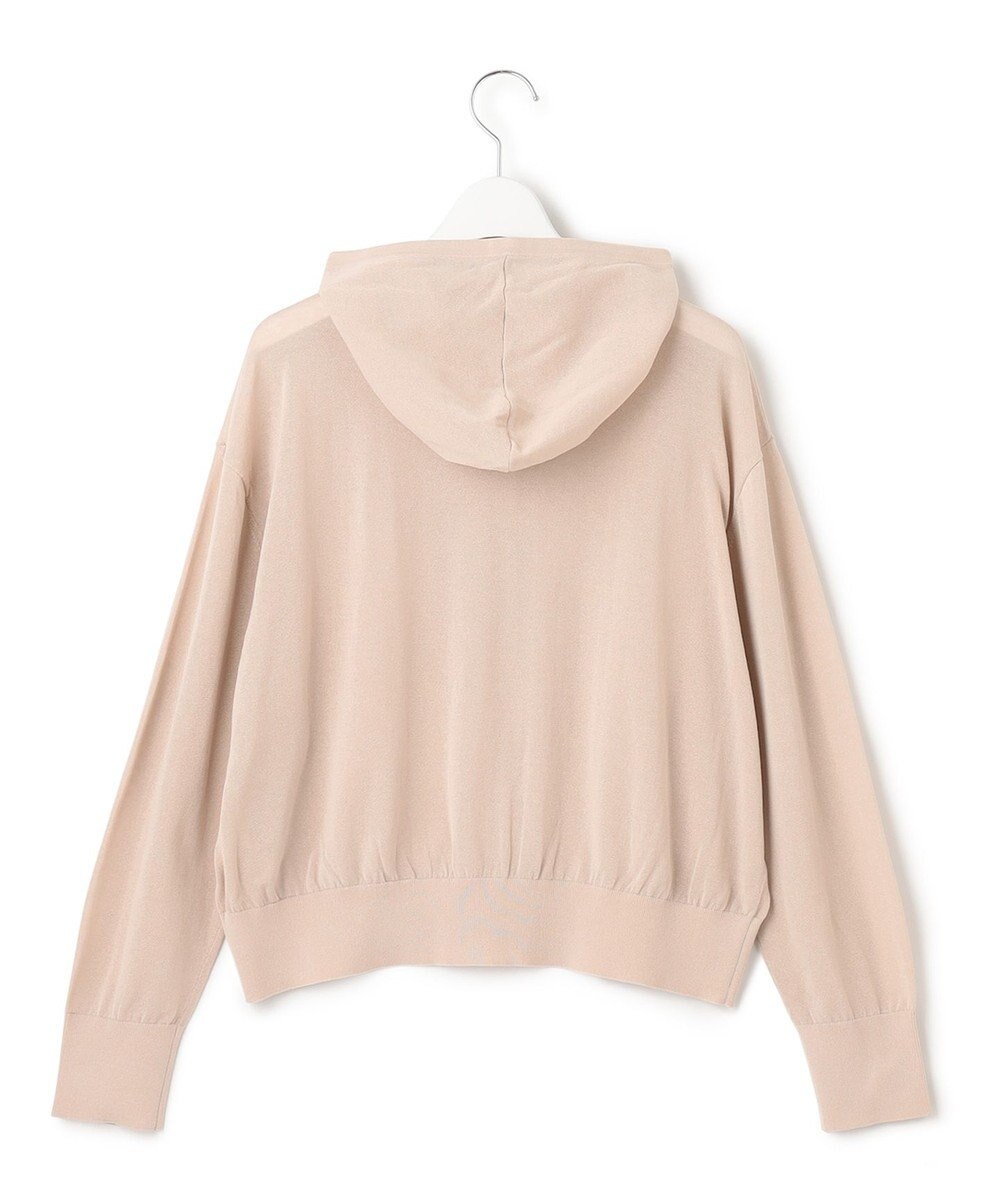 23区 【洗える】シアーコットンナイロン ニットパーカー 