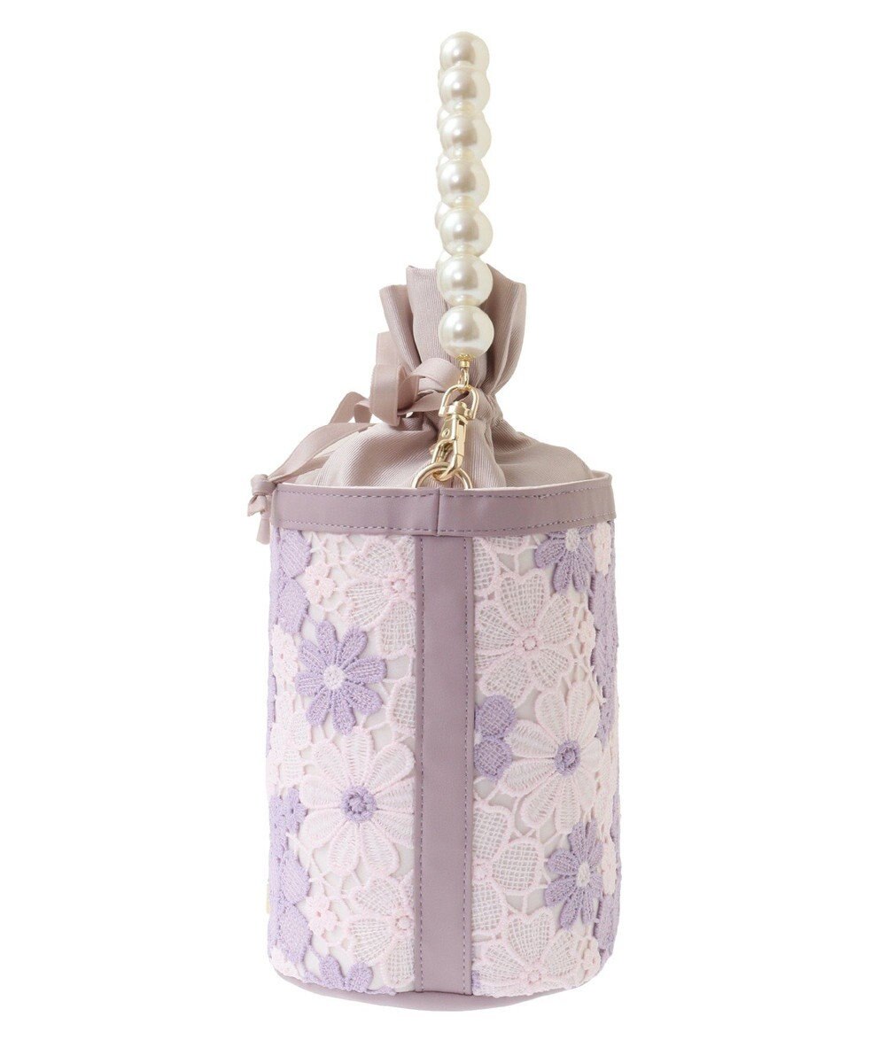 Maison de FLEUR フラワーレース2Wayバケツ型バッグ 