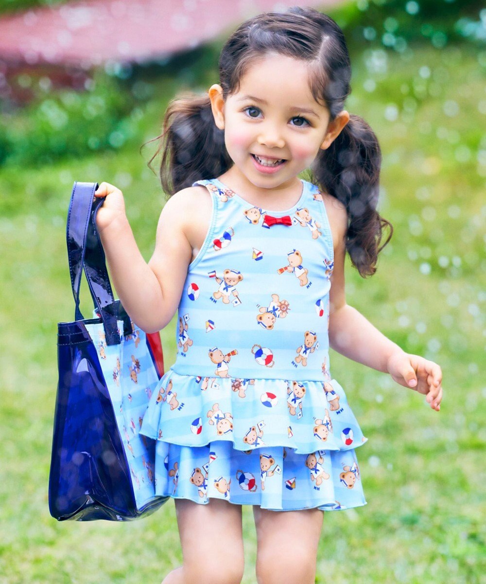 MIKI HOUSE HOT BISCUITS 【ミキハウス】【80-110cm】ミキハウスベア ワンピース水着 