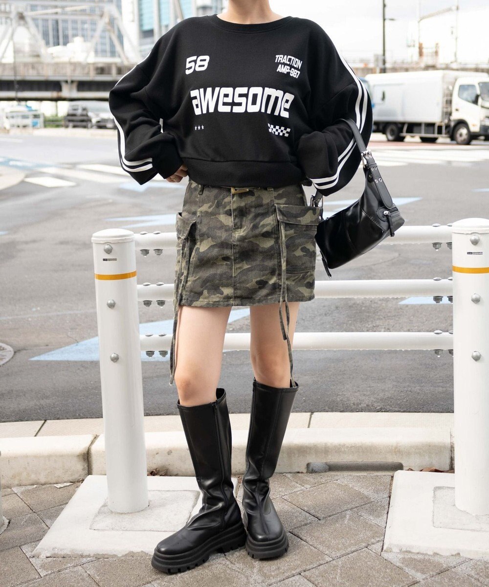 WEGO ゲームグラフィック2ラインショートスウェット 