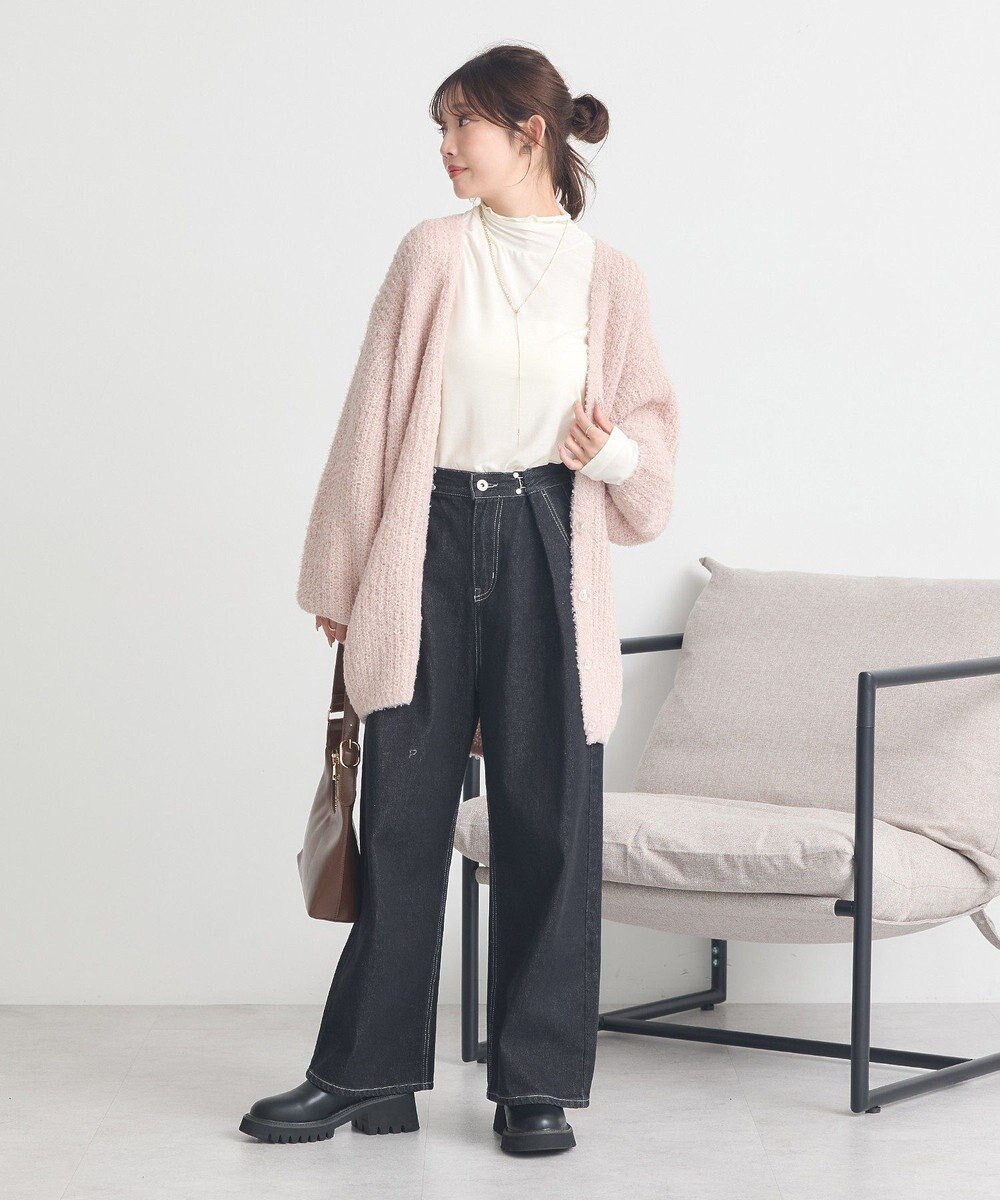 earth music&ecology 【吸湿発熱】あったかフェミニンインナー(シアーハイネック) 