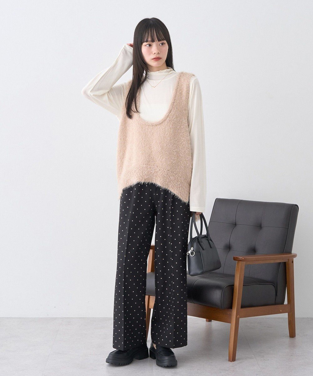 earth music&ecology 【吸湿発熱】あったかフェミニンインナー(シアーハイネック) 