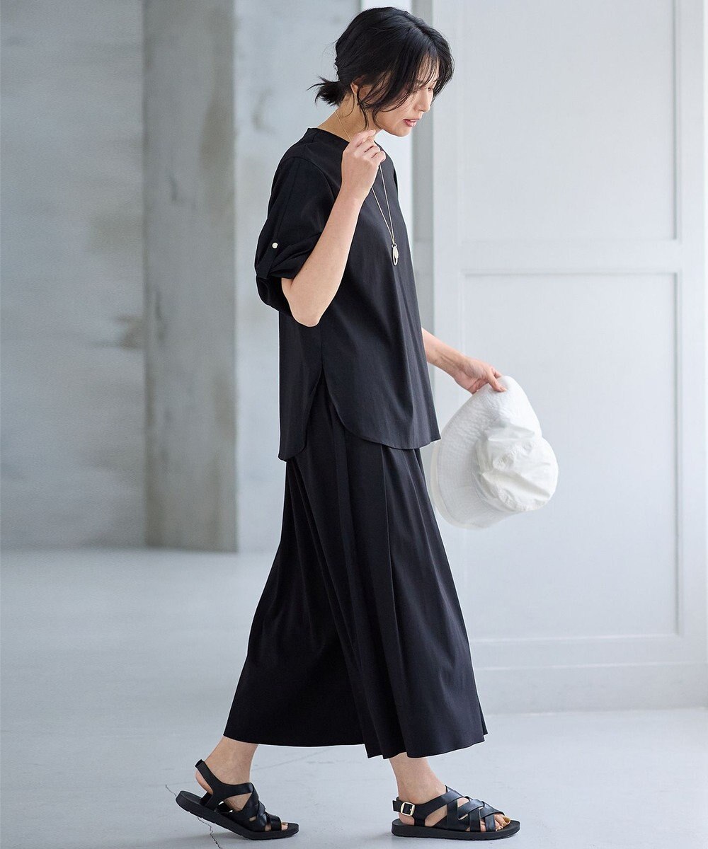 ANY 【洗濯機可能/接触冷感/UVケア】清涼リラックスブラウス 