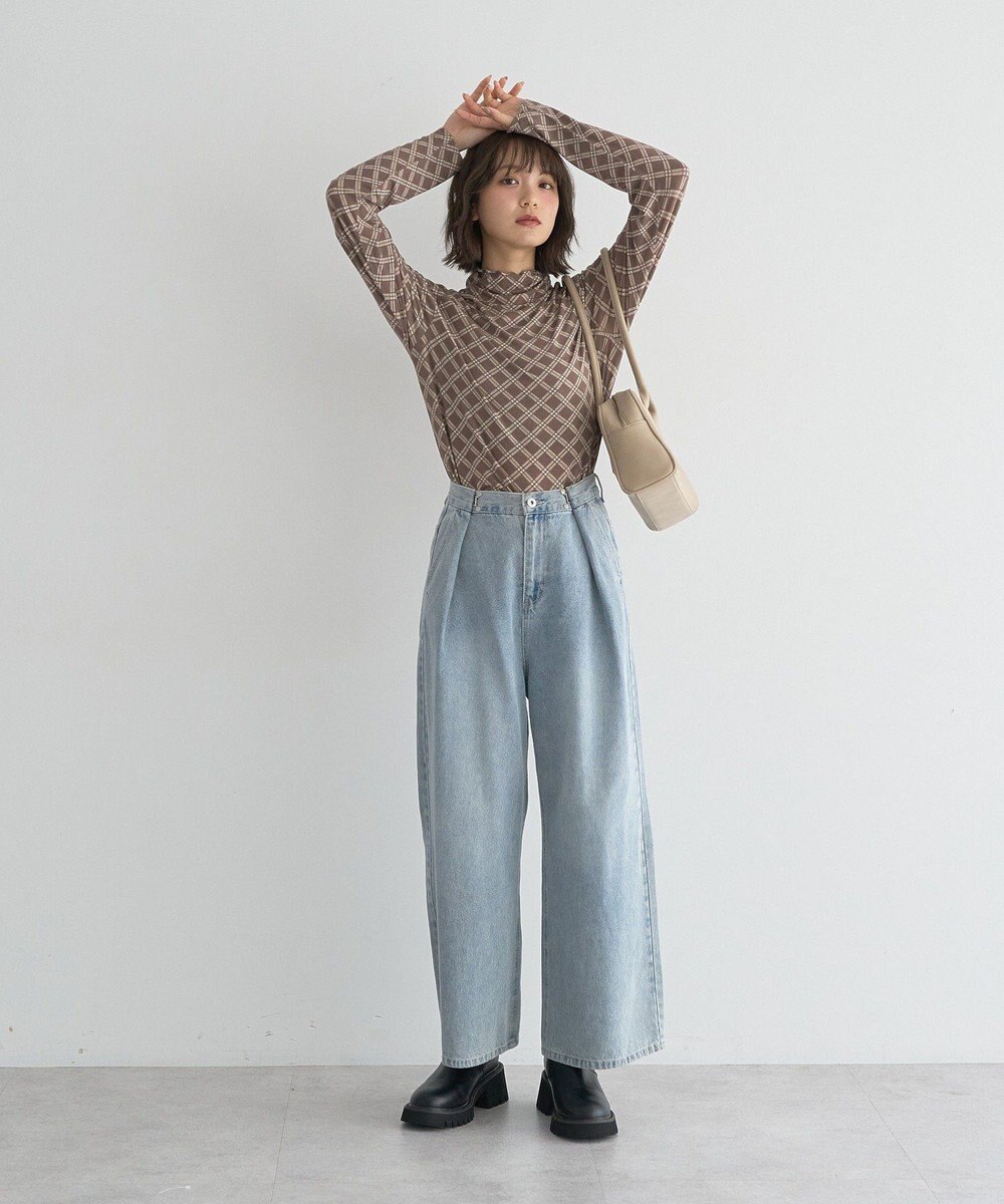 earth music&ecology 【吸湿発熱】あったかフェミニンインナー(シアーハイネック) 