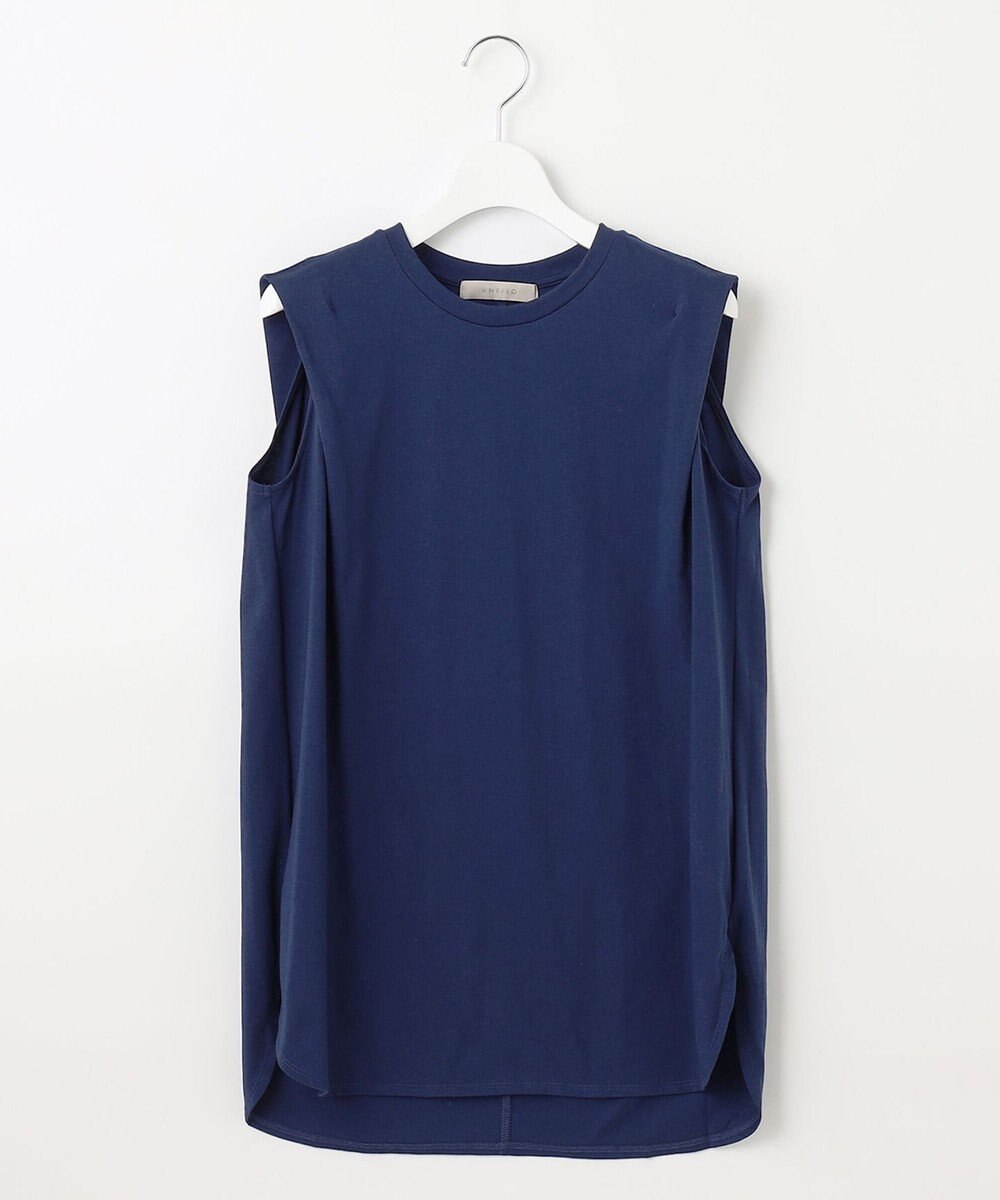 UNFILO 【吸水速乾/マシンウォッシャブル】ショルダータック カットソー 