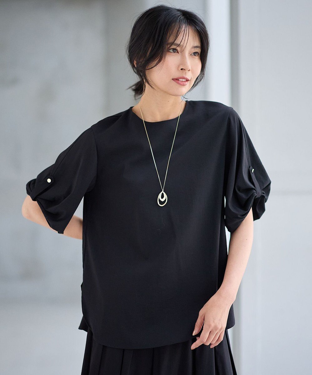 ANY 【洗濯機可能/接触冷感/UVケア】清涼リラックスブラウス 