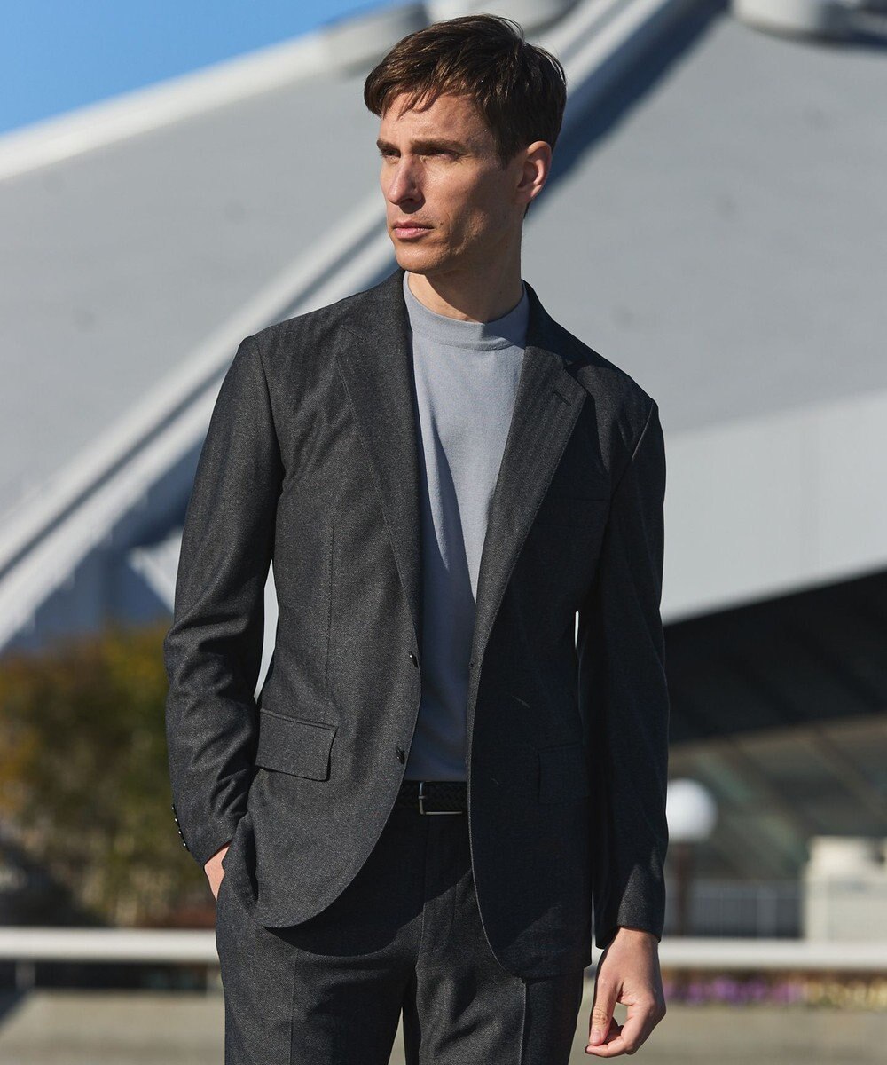 GOTAIRIKU セットアップ対応【カイテキ７機能】ドライジャージー ジャケット_ヘリンボーン柄(26年モデル) 