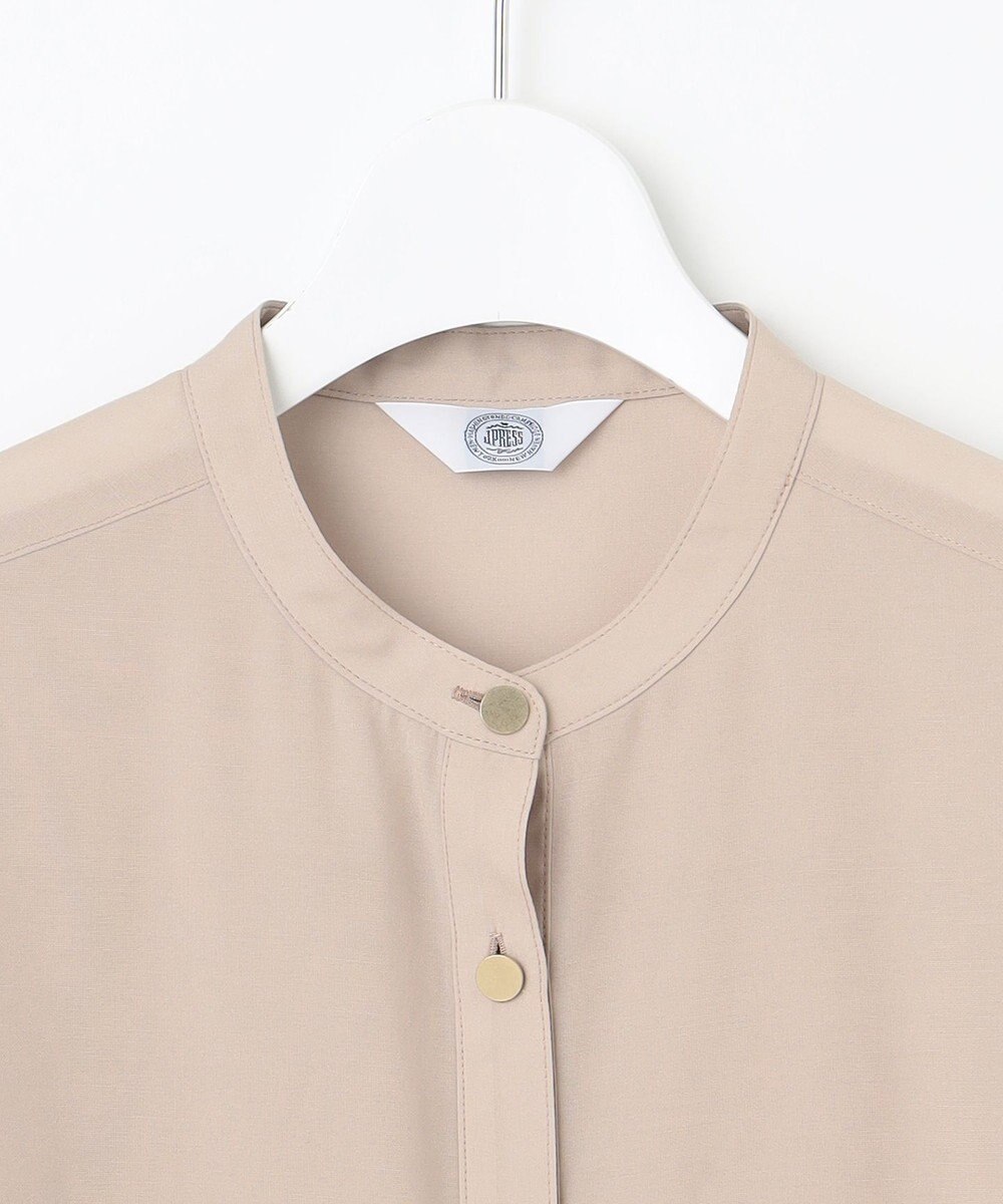 J.PRESS LADIES L 【洗える】テトロンレーヨンマンスローン ブラウス 