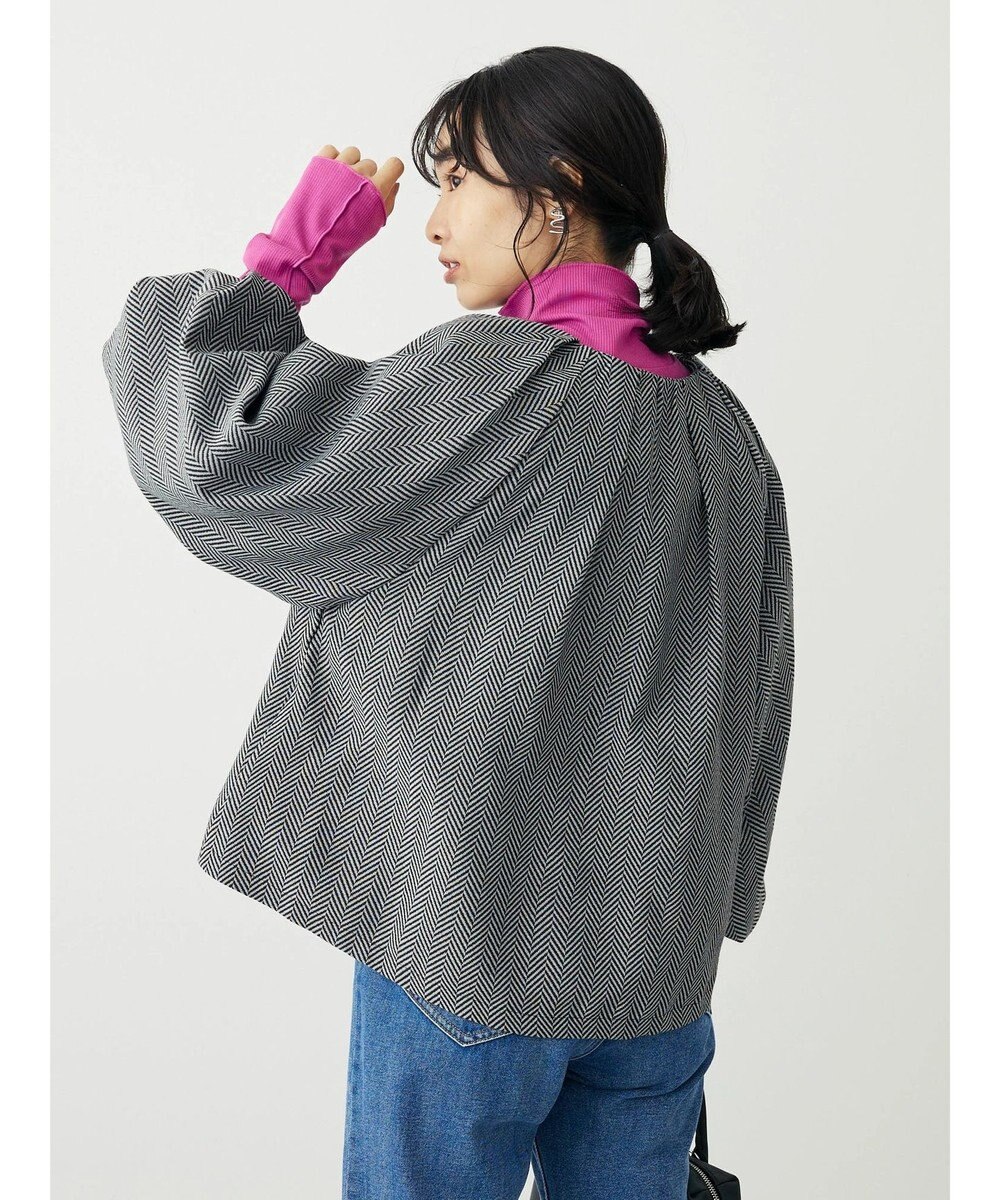 Green Parks ・ｆｕｒｒｙ　ｒａｔｅ　ヘリンボーンタックジャケット 