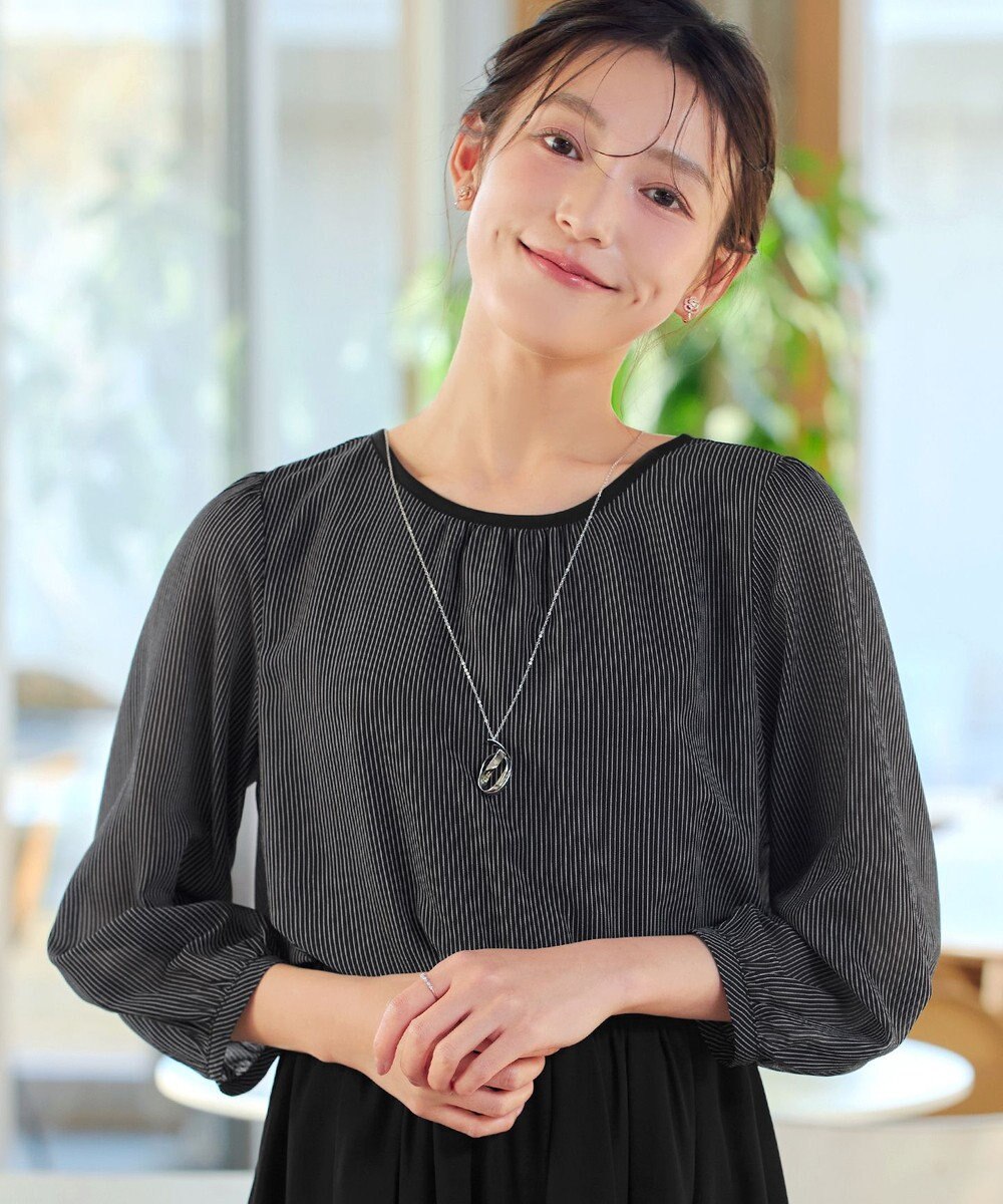 Tiaclasse L ブラウジングシフォンワンピース 