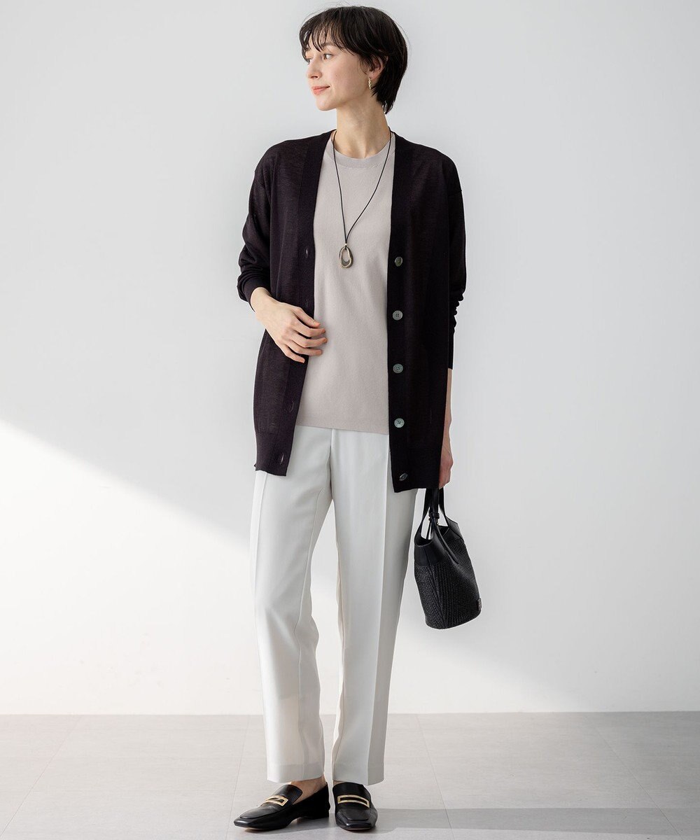 23区 【CanCam10月号掲載/CLASSY.10月号掲載】シャイニーシアー カーディガン 