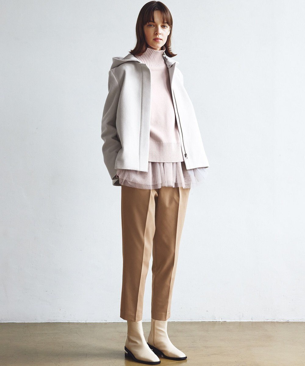 組曲 S 2WAYショートビーバー フーテッドコート 