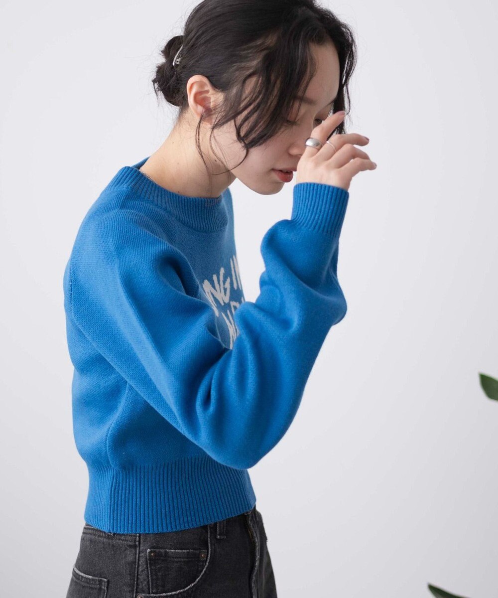 WEGO ジャガードショートニットプルオーバー 