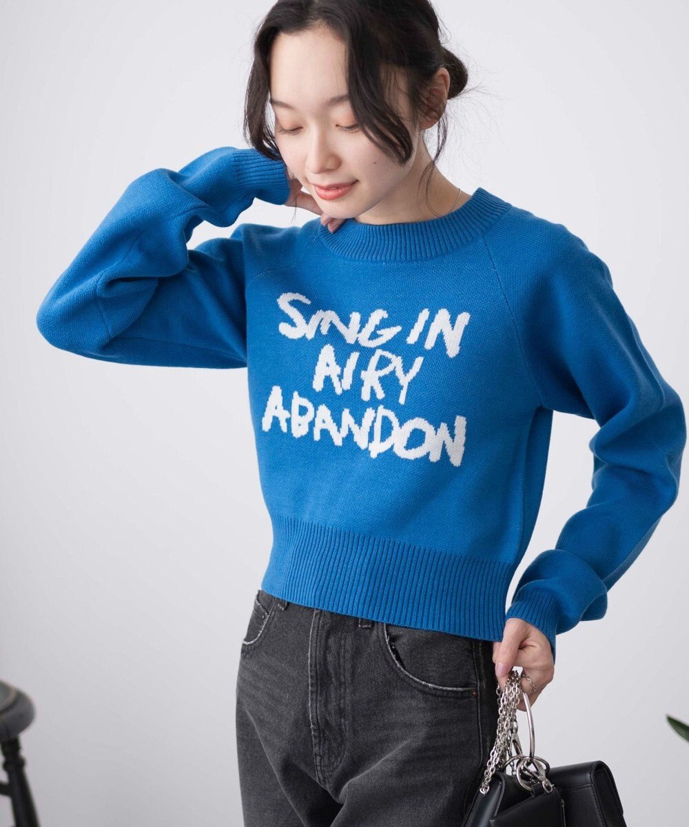 WEGO ジャガードショートニットプルオーバー 