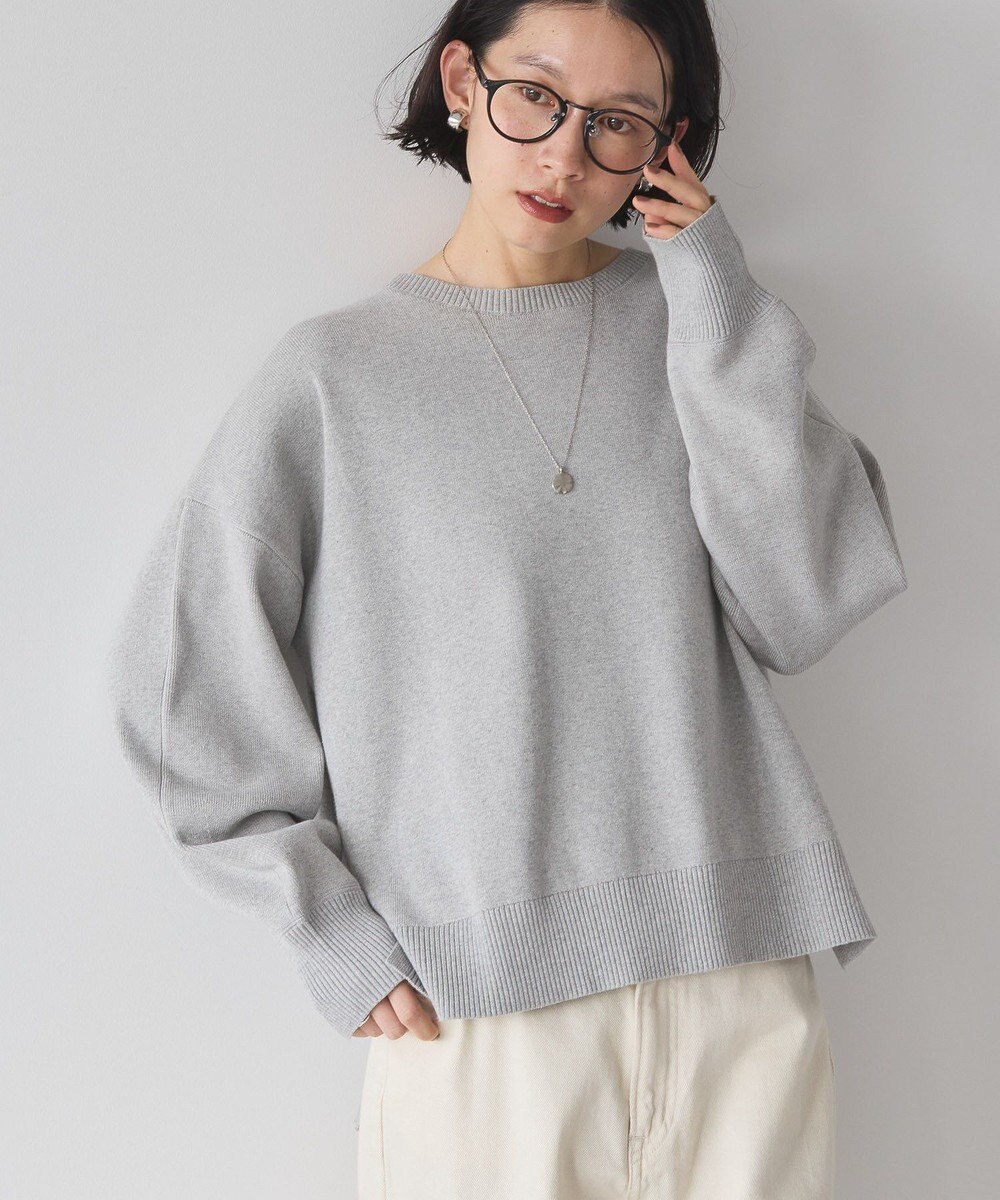 AMERICAN HOLIC 袖ボリュームサイドスリットニットプルオーバー 