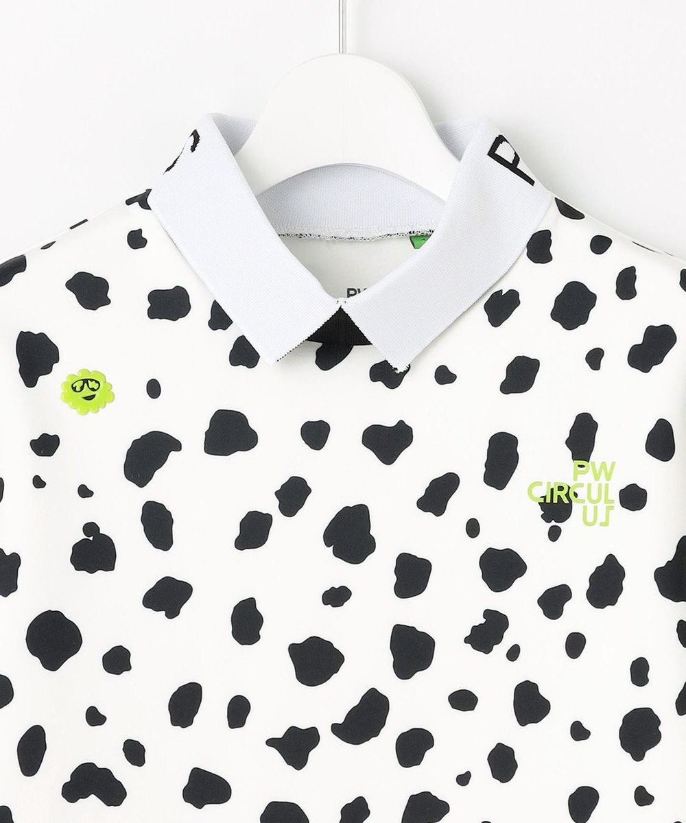 PW CIRCULUS 【WOMEN】スノーレオパード裏フリースモックネックT 