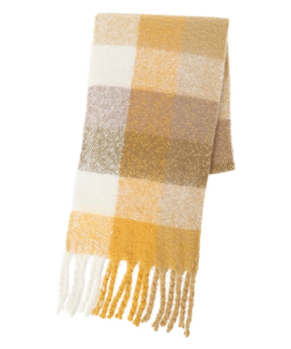 Green Parks チェックボリュームマフラー 