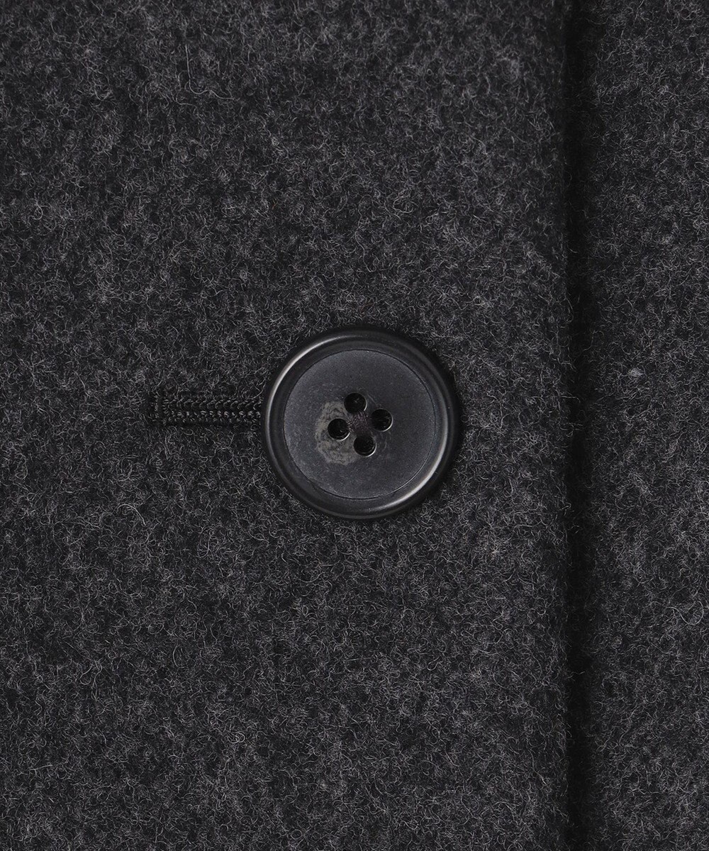 J.PRESS LADIES L ショートビーバー ステンカラーコート 