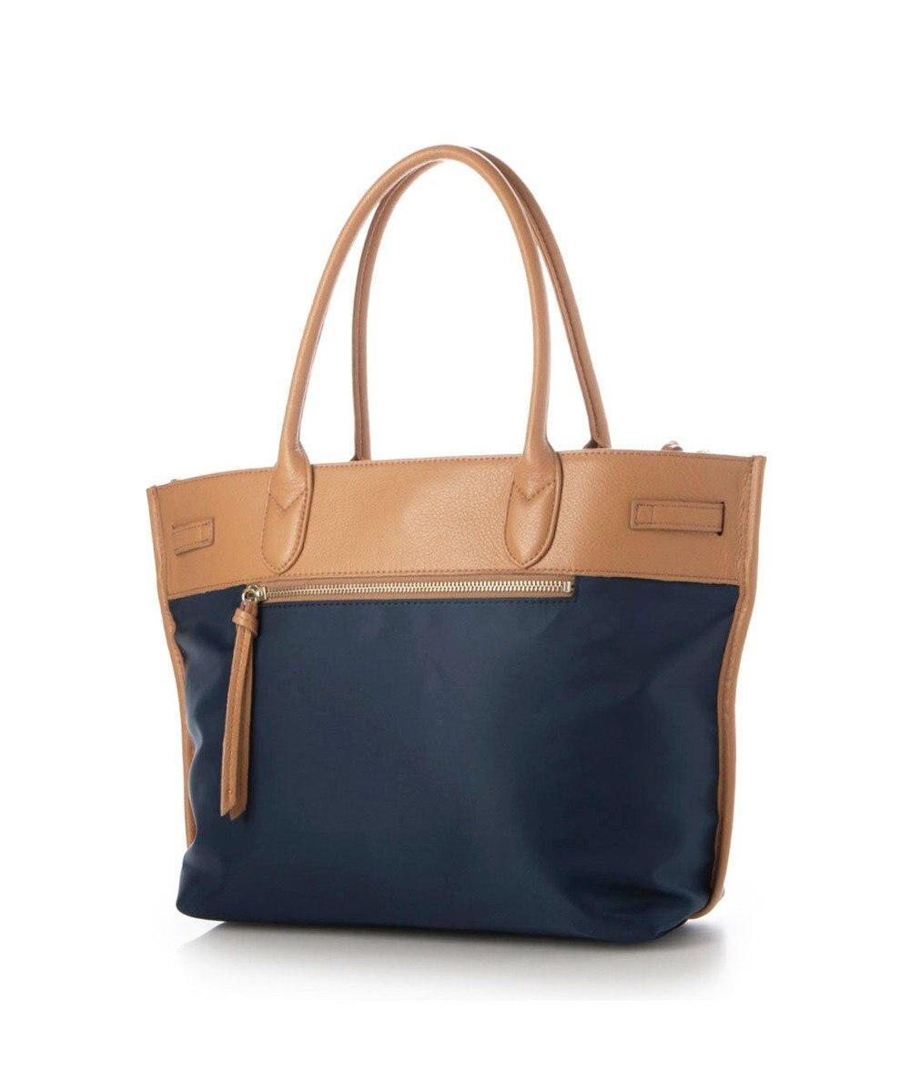 UNBILLION 【テレビ ドラマ着用アイテム】ペルケ perche / ナイロン牛革ヒネリ金具トートバッグ 