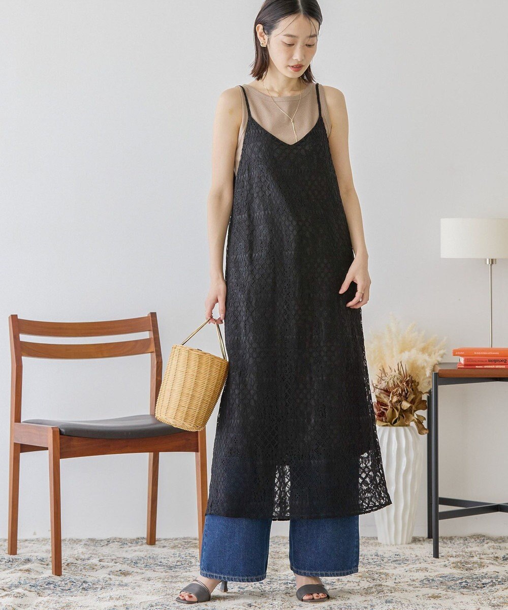 AMERICAN HOLIC レースキャミロングワンピース 