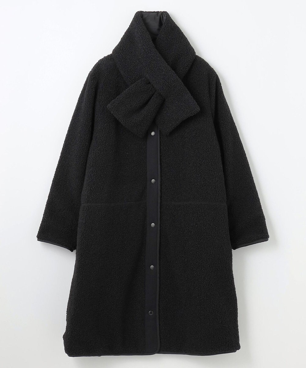 ANY L 【マフラー付き】キルトリバーシブルコート 