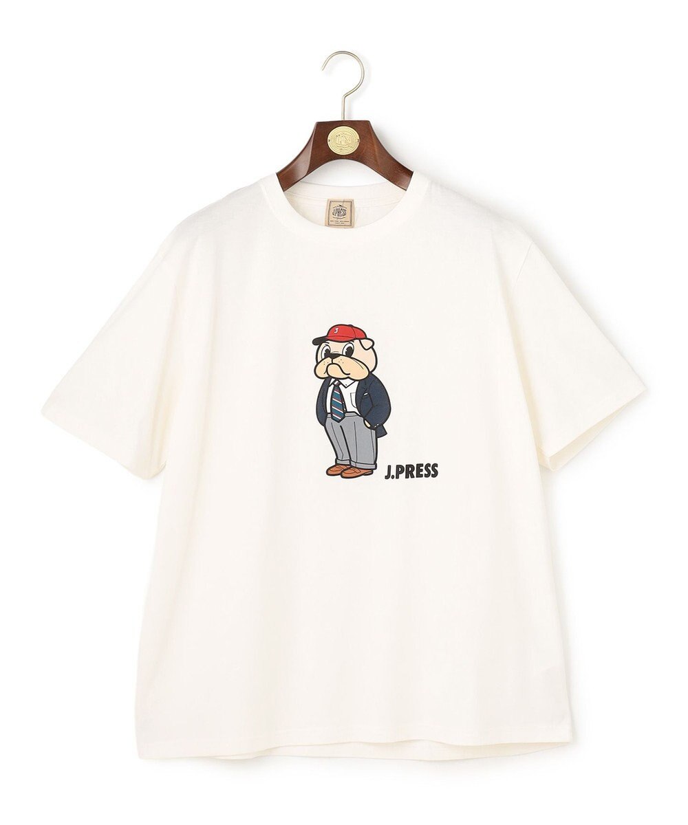 J.PRESS MEN 【KING SIZE / BULLDOG BOY】プリント Tシャツ 