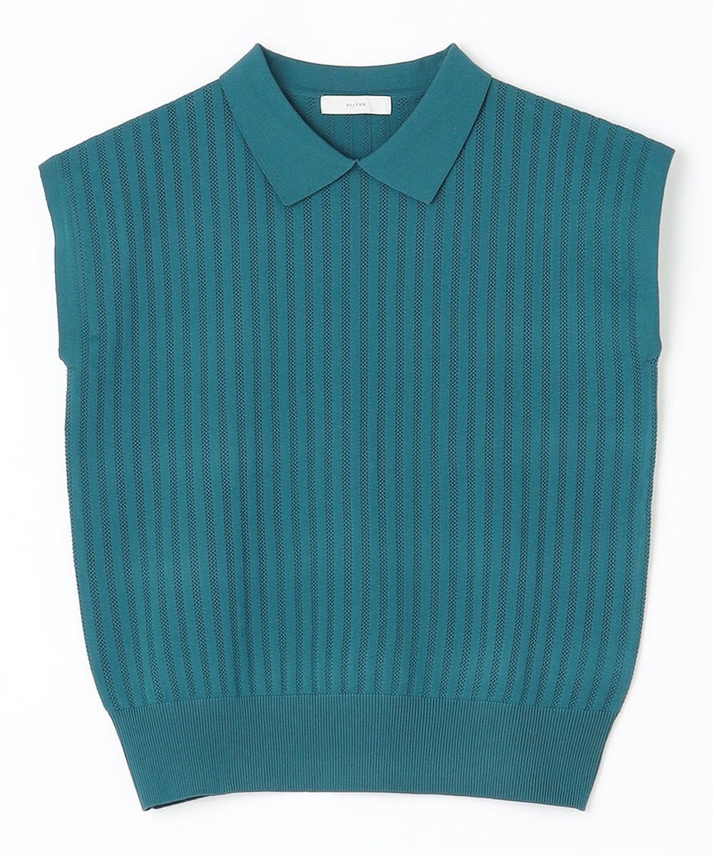 ANY アイレットパターン ニットプルオーバー 