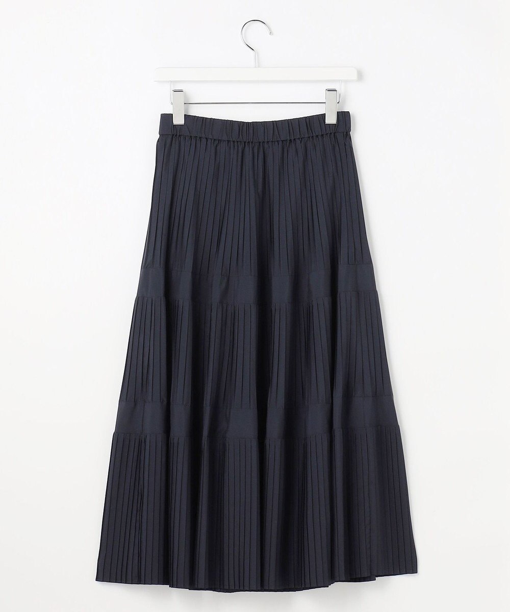 ANY SIS L プリーツ切替 スカート 