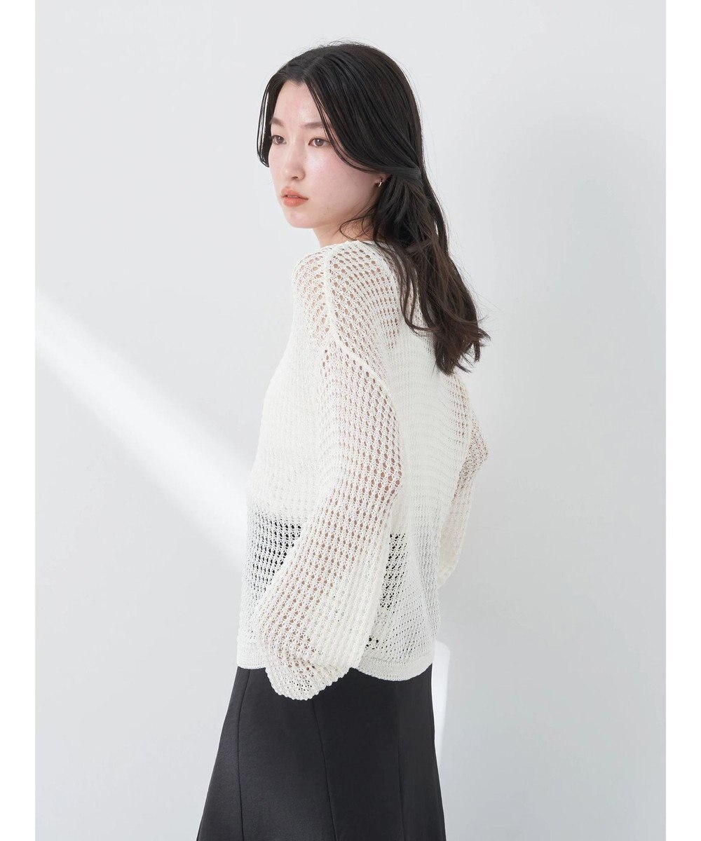 earth music&ecology レーシーニットプルオーバー 