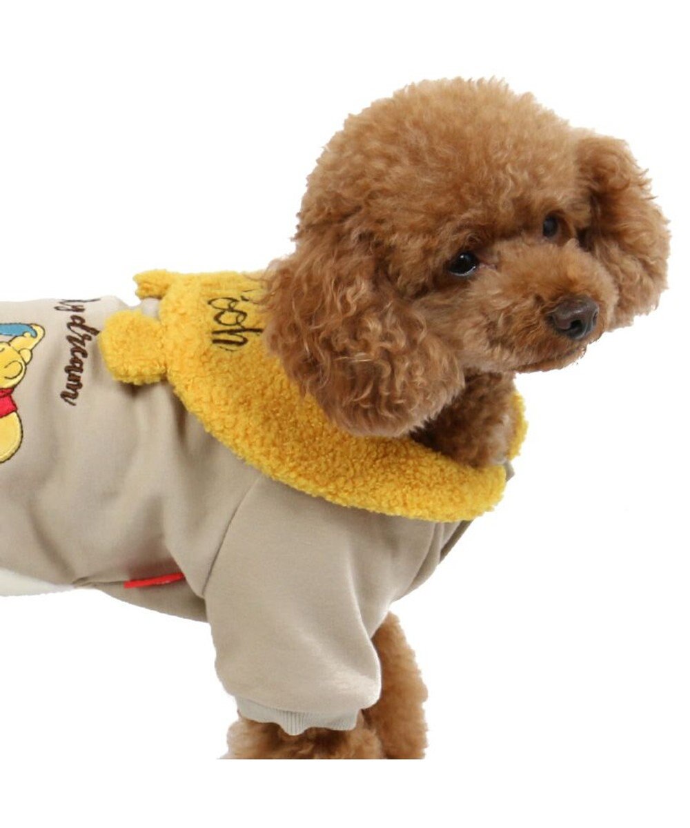 PET PARADISE ディズニー くまのプーさん ドリームトレーナー 耳付き襟 小型犬 