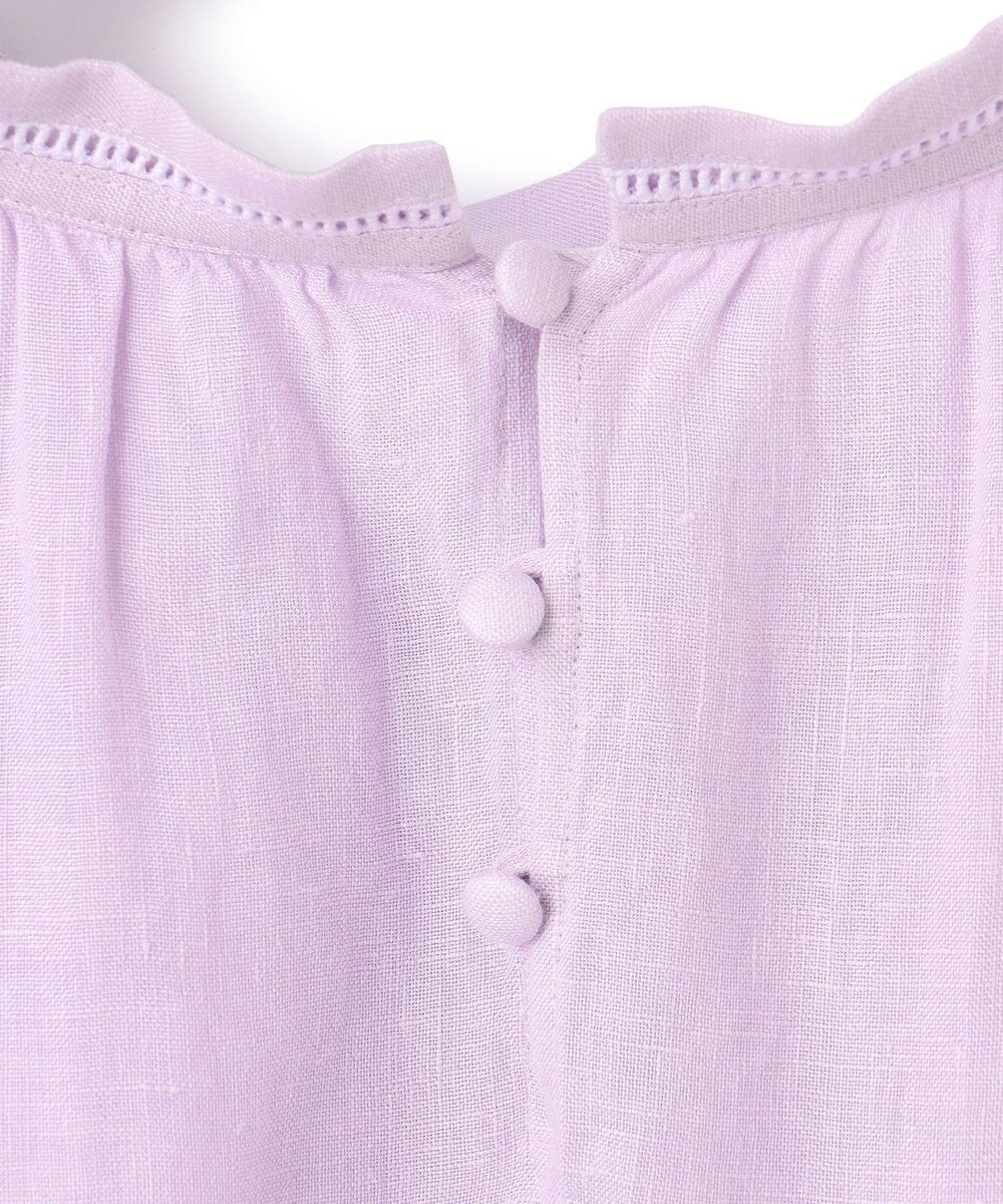 23区 S 【洗える】LIBECOリネン ボリュームスリーブ ブラウス 